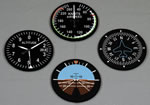 Aircraft Gauge Coaster Set